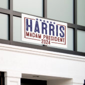 Harris Madam President 2024 Spandoek (Buitenkant Gebouw)