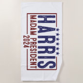 Harris Madam President 2024 Strandlaken (Voorkant)