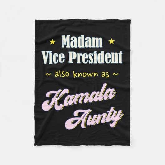 Harris Madam Vice President Aunty Fleece Deken (Voorkant)