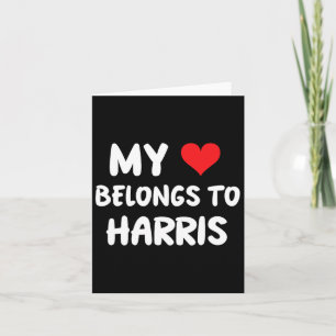 Harris - Mijn Hart Hoort Bij Harris - Liefde Kaart