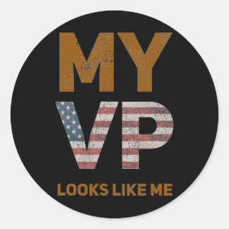 Harris My VP lijkt op mij Melanin HBCU Ronde Sticker