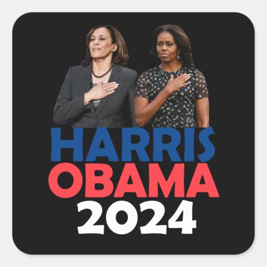 Harris Obama 2026 Vierkante Sticker (Voorkant)