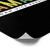 Harris Rainbow LHBT Pride Grunge Rainbow Poster (Hoek)