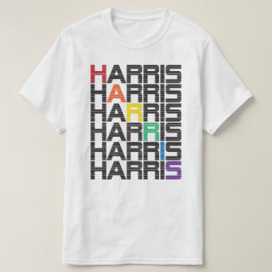 Harris Rainbow-tekststapels T-shirt