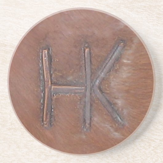 Harris Ranch Brand Zandsteen Onderzetter (Voorkant)