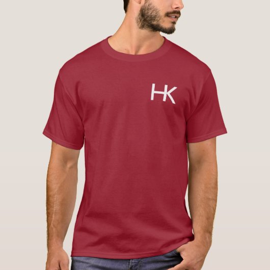 Harris Ranch Dark T Shirten met witte logo's T-shirt (Voorkant)