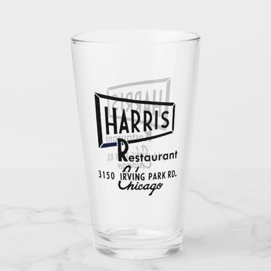 Harris Restaurant, Chicago, Verenigde Staten Glas (Achterkant)