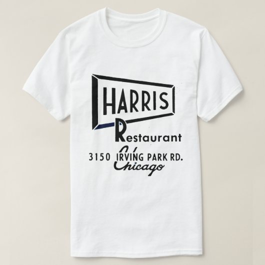 Harris Restaurant, Chicago, Verenigde Staten T-shirt (Design voorkant)