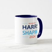 Harris Shapiro 2024 Kamala Harris Democraat Mok (Voorkant rechts)