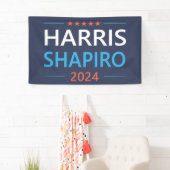 Harris Shapiro 2024 Kamala Harris Democraat Spandoek (Insitu)
