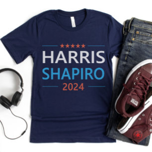 Harris Shapiro 2024 Kamala Harris Democraat T-shirt