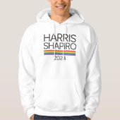 Harris Shapiro 2024 LGBTQ Pride Kamala Harris Hoodie (Voorkant)