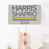 Harris Shapiro 2024 LGBTQ Pride Kamala Harris Spandoek (Insitu)