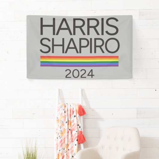 Harris Shapiro 2024 LGBTQ Pride Kamala Harris Spandoek (Insitu)