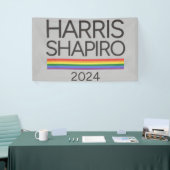 Harris Shapiro 2024 LGBTQ Pride Kamala Harris Spandoek (Beurs)