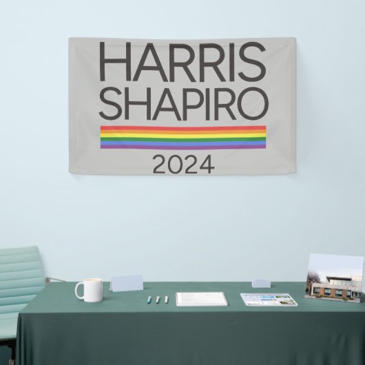 Harris Shapiro 2024 LGBTQ Pride Kamala Harris Spandoek (Beurs)