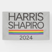 Harris Shapiro 2024 LGBTQ Pride Kamala Harris Spandoek (Horizontaal)