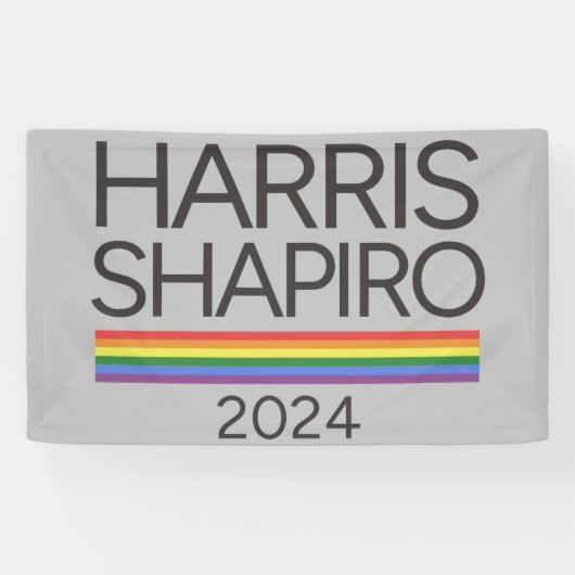 Harris Shapiro 2024 LGBTQ Pride Kamala Harris Spandoek (Horizontaal)
