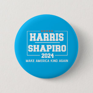 Harris Shapiro 2024 Maak Amerika Weer Aardig Ronde Button 5,7 Cm