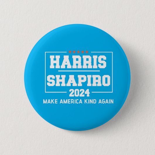 Harris Shapiro 2024 maakt Amerika weer vriendelijk Ronde Button 5,7 Cm (Voorkant)