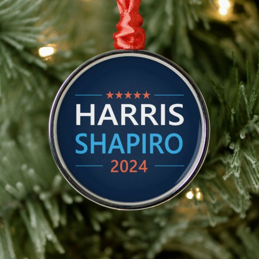 Harris Shapiro 2024 Metalen Ornament (Boom)