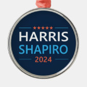 Harris Shapiro 2024 Metalen Ornament (Voorkant)