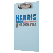 Harris Shapiro 2024 Patriottische  Streep Klembord (Links)