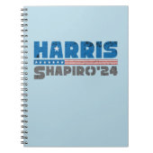 Harris Shapiro 2024 Patriottische  Streep Notitieboek (Voorkant)
