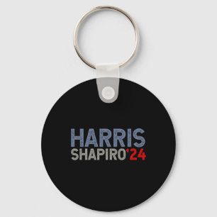 Harris-shapiro-2024 President Verkiezingen Mannen Sleutelhanger