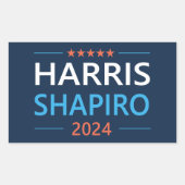 Harris Shapiro 2024 Rechthoekige Sticker (Voorkant)