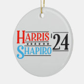 Harris Shapiro 2024 Retro Campagne Keramisch Ornament (Links)