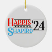 Harris Shapiro 2024 Retro Campagne Keramisch Ornament (Achterkant)