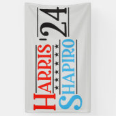 Harris Shapiro 2024 Retro Campagne Spandoek (Verticaal)