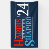 Harris Shapiro 2024 Retro Campagne Spandoek (Verticaal)