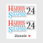 Harris Shapiro 2024 Retro Campagne Sticker (Vel)