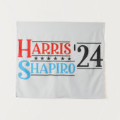 Harris Shapiro 2024 Retro Campagne Wandkleed (Voorkant (horizontaal))