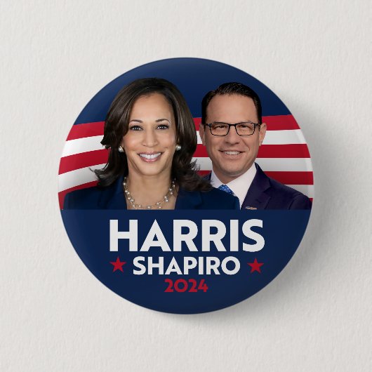 HARRIS SHAPIRO 2024 RONDE BUTTON 5,7 CM (Voorkant)