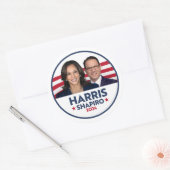 HARRIS SHAPIRO 2024 RONDE STICKER (Envelop)