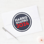 HARRIS SHAPIRO 2024 RONDE STICKER (Envelop)