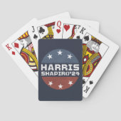 Harris Shapiro 2024  rood blauw Pokerkaarten (Achterkant)