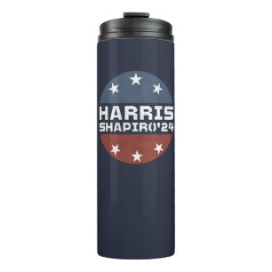 Harris Shapiro 2024  rood blauw Thermosbeker