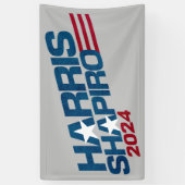 Harris Shapiro 2024 Sterren en Strepen Patriottisc Spandoek (Verticaal)