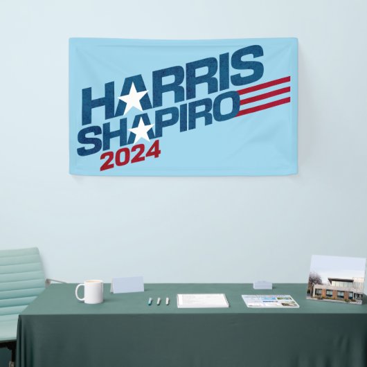 Harris Shapiro 2024 Sterren en Strepen Patriottisc Spandoek (Beurs)