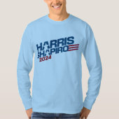 Harris Shapiro 2024 Sterren en Strepen Patriottisc T-shirt (Voorkant)