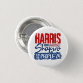 Harris Shapiro 2024 voor de Amerikaanse vlag Ronde Button 3,2 Cm (Voorkant /achterkant)