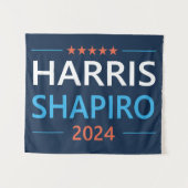 Harris Shapiro 2024 Wandkleed (Voorkant (horizontaal))