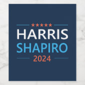 Harris Shapiro 2024 Wijn Etiket (Enkel label)