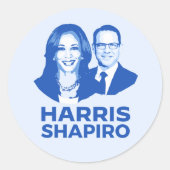 HARRIS SHAPIRO RONDE STICKER (Voorkant)