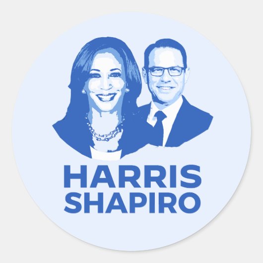 HARRIS SHAPIRO RONDE STICKER (Voorkant)