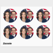 Harris Shapiro voor Amerika 2024 Ronde Sticker (Vel)